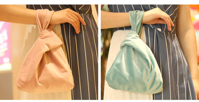 Bolso de Mano Seda Satinada con Nudo - Image 4
