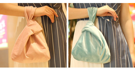 Bolso de Mano Seda Satinada con Nudo - Image 4