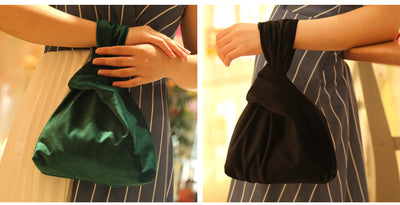 Bolso de Mano Seda Satinada con Nudo - Image 6