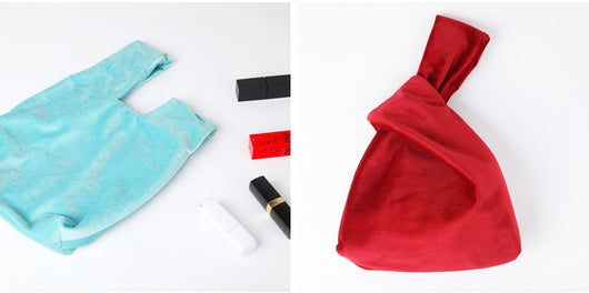 Bolso de Mano Seda Satinada con Nudo - Image 11