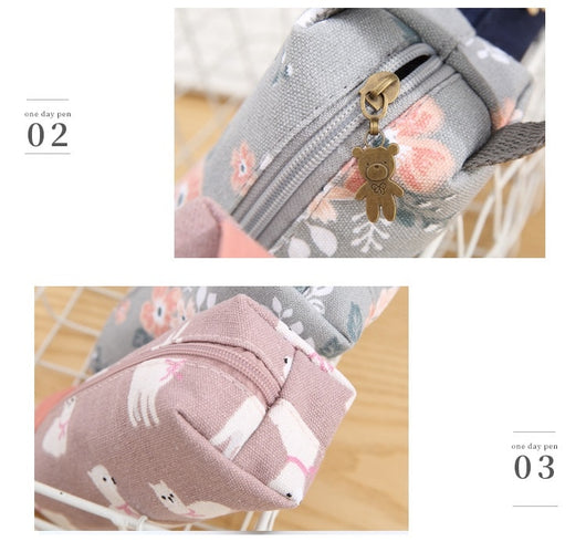 Estuche Portátil de Lona para Lápices y Accesorios - Image 9