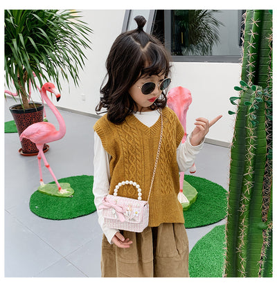 Bolso de Mano para Niña con Perlas - Image 2