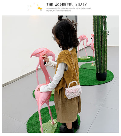 Bolso de Mano para Niña con Perlas - Image 3