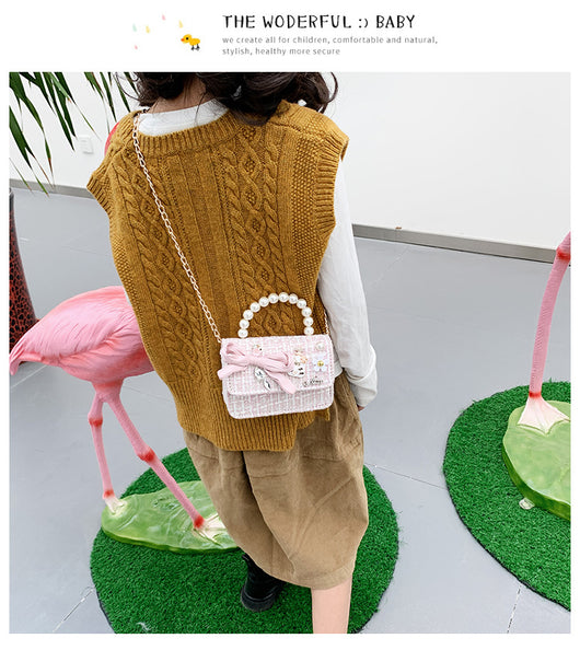 Bolso de Mano para Niña con Perlas - Image 5