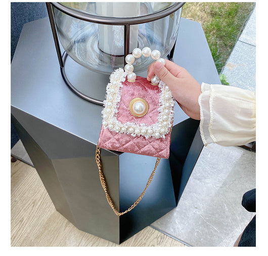 Bolso Crossbody Terciopelo Dorado Princesa - Image 6