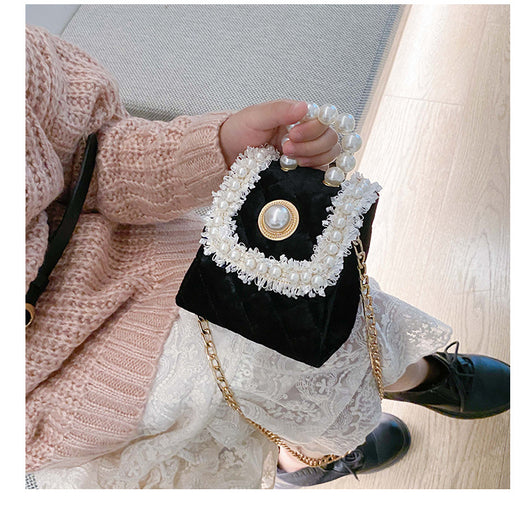 Bolso Crossbody Terciopelo Dorado Princesa - Image 10