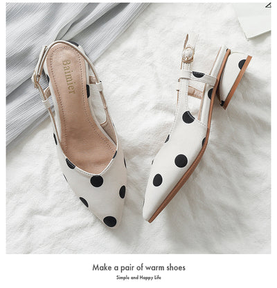 Sandalias Baotou con Tacón Grueso Estilo Hada - Punta Afilada y Hebilla Ajustable - Image 7