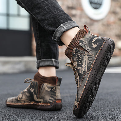 Botas Grandes Camuflaje para Hombre - Estilo Moderno y Versátil - Image 5