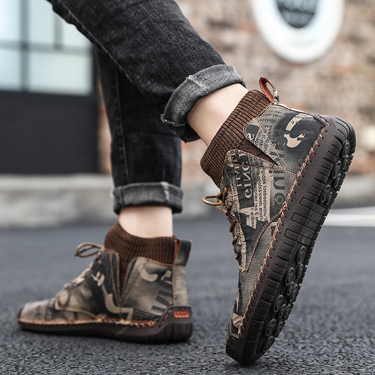 Botas Grandes Camuflaje para Hombre - Estilo Moderno y Versátil - Image 5
