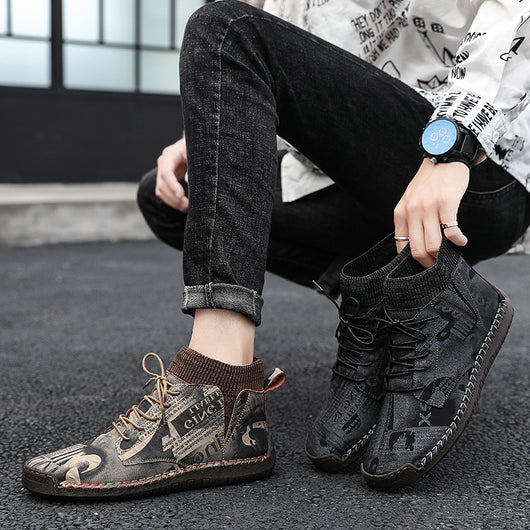 Botas Grandes Camuflaje para Hombre - Estilo Moderno y Versátil - Image 6