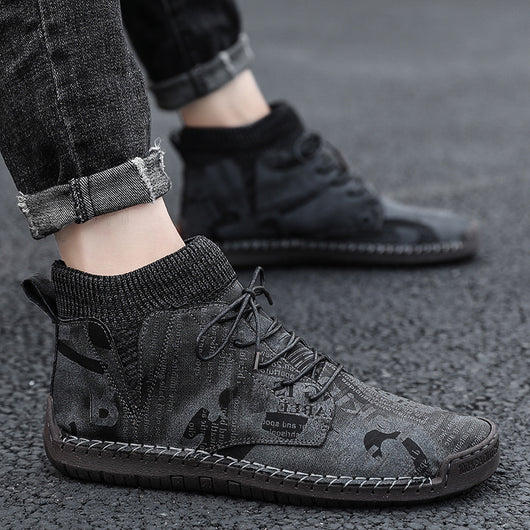 Botas Grandes Camuflaje para Hombre - Estilo Moderno y Versátil - Image 12