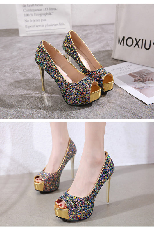 Zapatos de Tacón Stiletto Alto con Lentejuelas - Diseño Elegante para Mujer - Image 6
