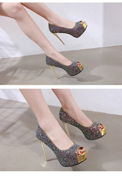 Zapatos de Tacón Stiletto Alto con Lentejuelas - Diseño Elegante para Mujer - Image 7
