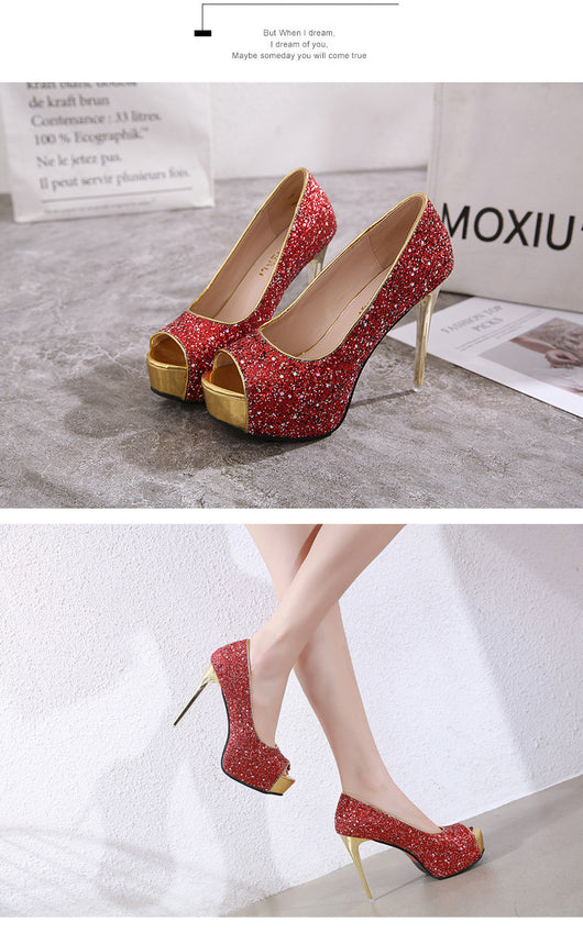 Zapatos de Tacón Stiletto Alto con Lentejuelas - Diseño Elegante para Mujer - Image 9
