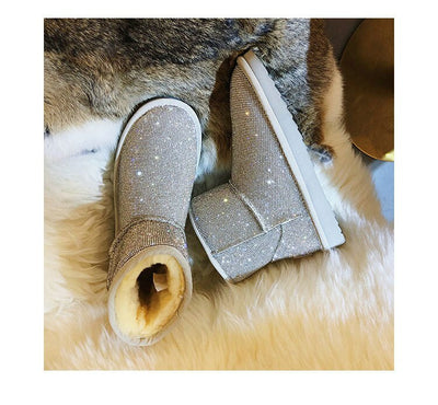 Botas Cortas para Mujer con Brillantes y Forro Térmico - Image 12