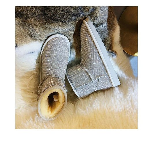 Botas Cortas para Mujer con Brillantes y Forro Térmico - Image 12