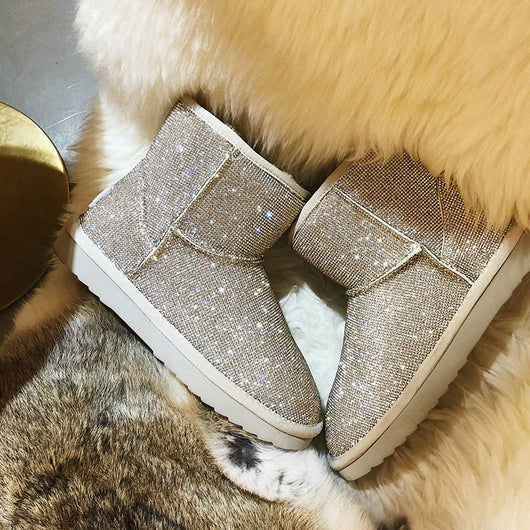 Botas Cortas para Mujer con Brillantes y Forro Térmico - Image 19