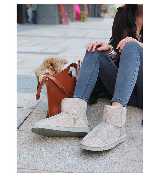 Botas Cortas para Mujer con Brillantes y Forro Térmico - Image 23