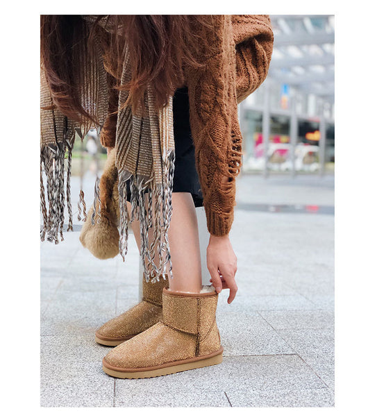 Botas Cortas para Mujer con Brillantes y Forro Térmico - Image 29