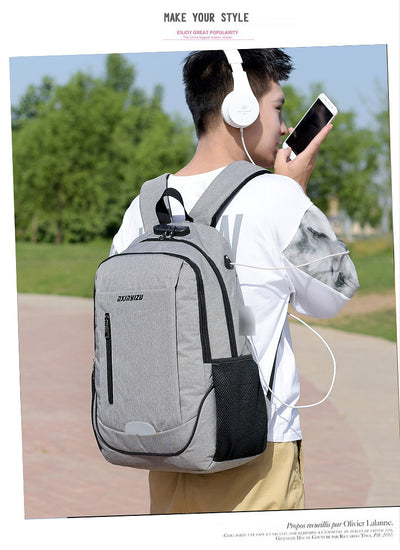 Mochila de Viaje Ejecutiva con Doble Compartimento para Laptop - Image 9