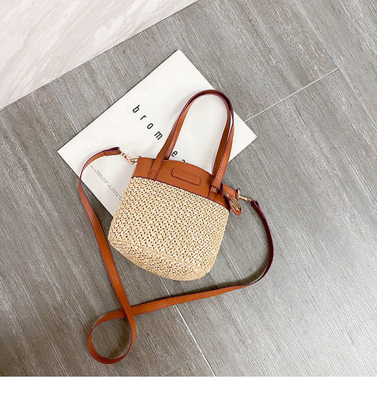 Bolsa de Playa Tejida con Asa - Bolso Mensajero Portátil de Fibra Natural - Image 20