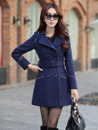 Abrigo de Lana Ajustado para Mujer - Elegancia y Calidez - Image 10