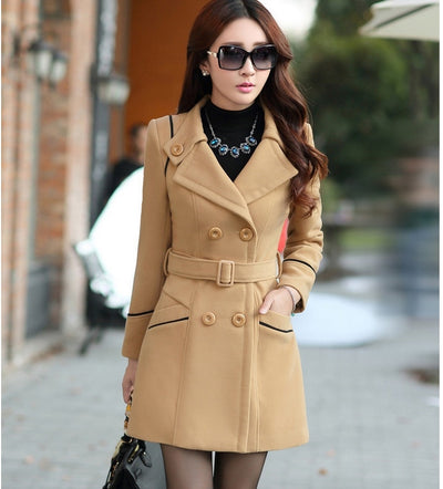 Abrigo de Lana Ajustado para Mujer - Elegancia y Calidez - Image 15