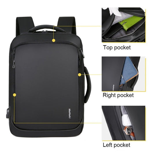 Mochila Inteligente con Carga USB Impermeable Multicapa - Image 15