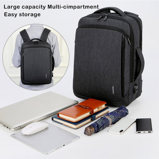 Mochila Inteligente con Carga USB Impermeable Multicapa - Image 25