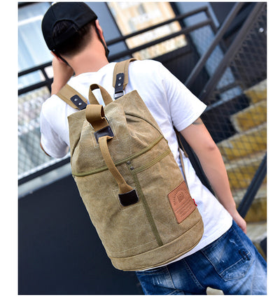 Mochila de Lona Estampada con Gran Capacidad - Image 15
