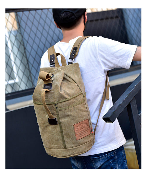 Mochila de Lona Estampada con Gran Capacidad - Image 16
