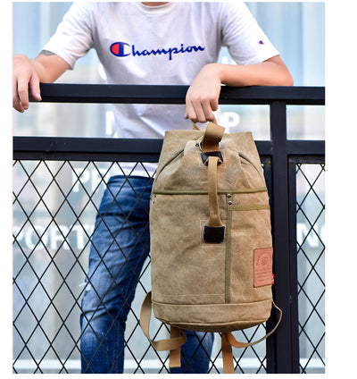 Mochila de Lona Estampada con Gran Capacidad - Image 17