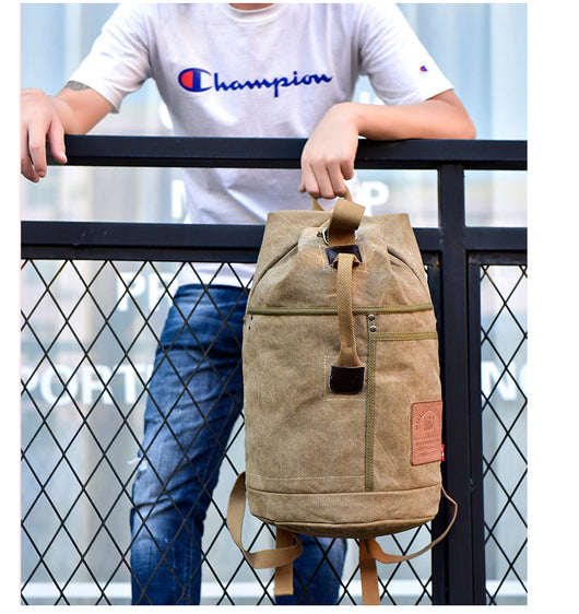 Mochila de Lona Estampada con Gran Capacidad - Image 17