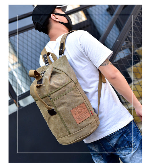 Mochila de Lona Estampada con Gran Capacidad - Image 19