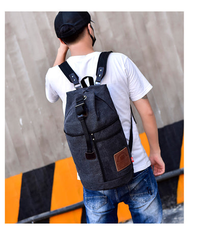 Mochila de Lona Estampada con Gran Capacidad - Image 24