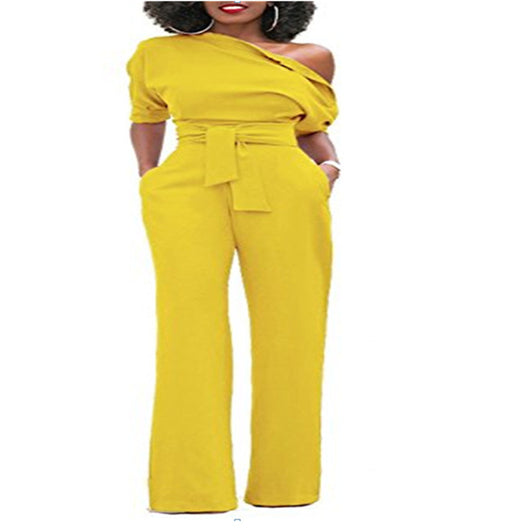 Pantalón Ancho con Hombros Descubiertos y Botones - Image 23