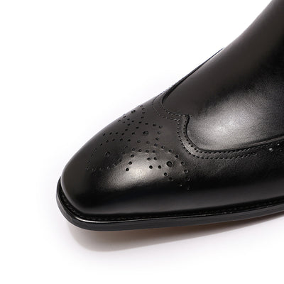 Botas Altas de Cuero para Hombre con Textura Grabada en Relieve - Image 19
