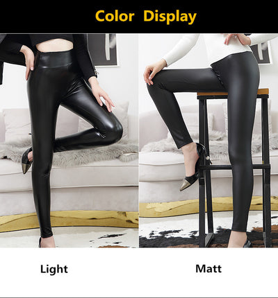 Leggins de Cintura Alta en Cuero - Image 15