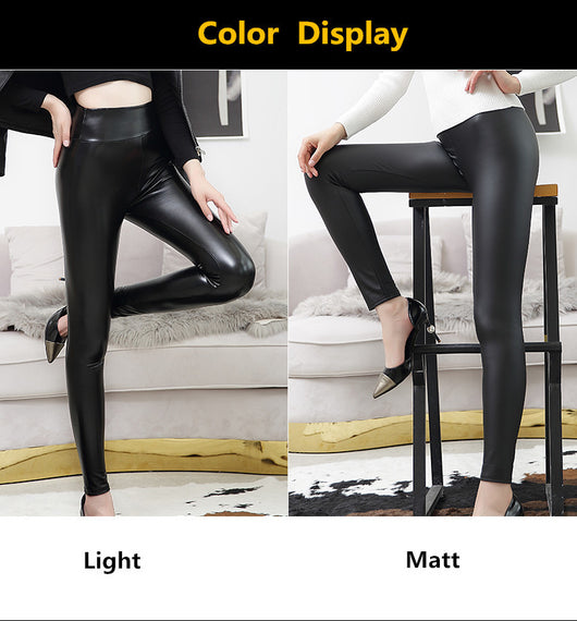 Leggins de Cintura Alta en Cuero - Image 15