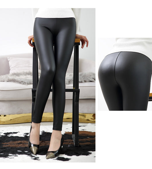 Leggins de Cintura Alta en Cuero - Image 23