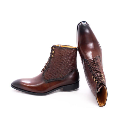 Botas de Cuero Premium para Hombre con Diseño Grabado - Image 11