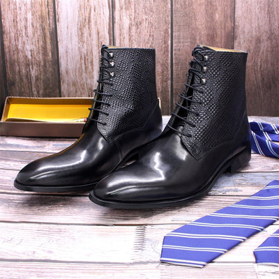 Botas de Cuero Premium para Hombre con Diseño Grabado - Image 14