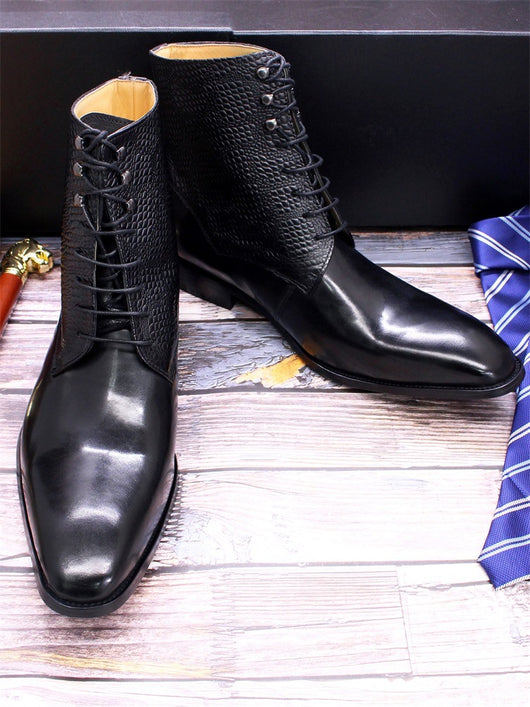 Botas de Cuero Premium para Hombre con Diseño Grabado - Image 15