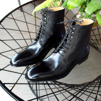 Botas de Cuero Premium para Hombre con Diseño Grabado - Image 17