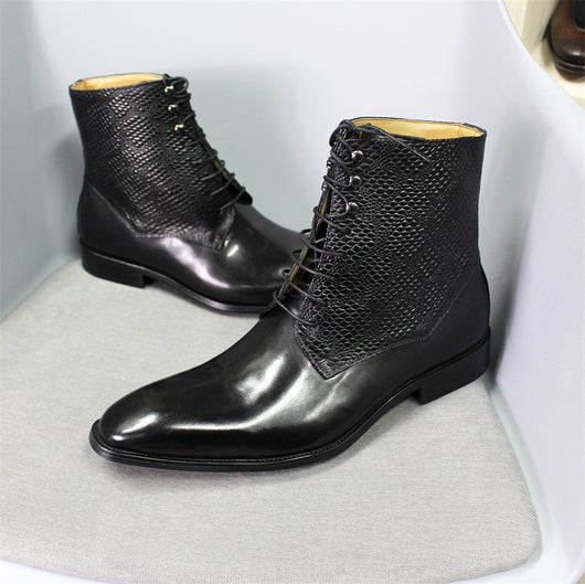 Botas de Cuero Premium para Hombre con Diseño Grabado - Image 18
