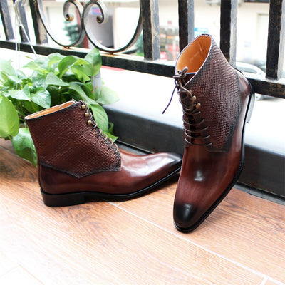 Botas de Cuero Premium para Hombre con Diseño Grabado - Image 20