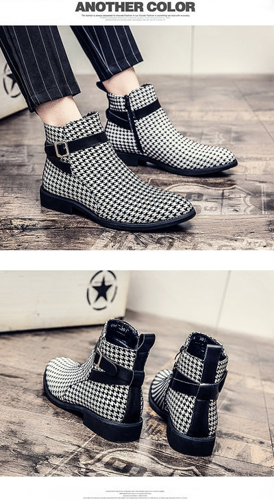 Botas de Cuero Estilo Británico Puntiagudas Altas Premium - Image 7