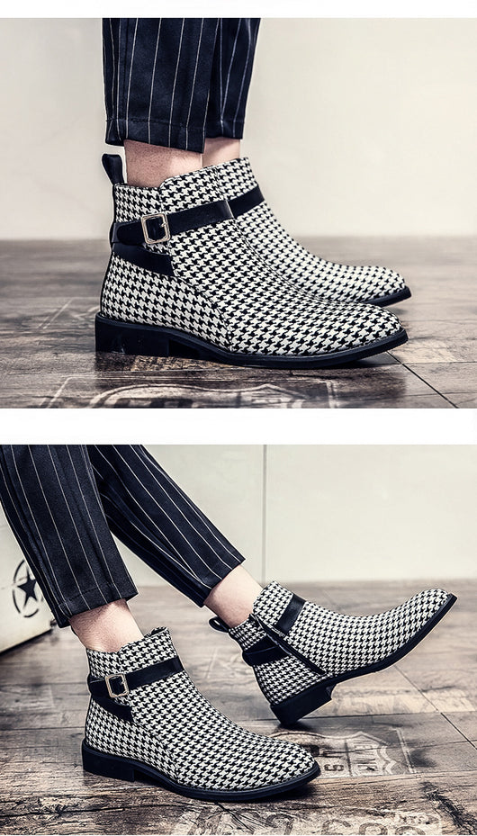 Botas de Cuero Estilo Británico Puntiagudas Altas Premium - Image 8