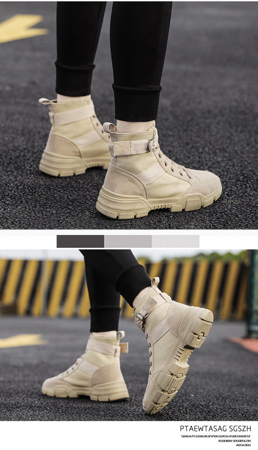 Botas de Trabajo Martin Canvas Altas para Hombre - Image 8