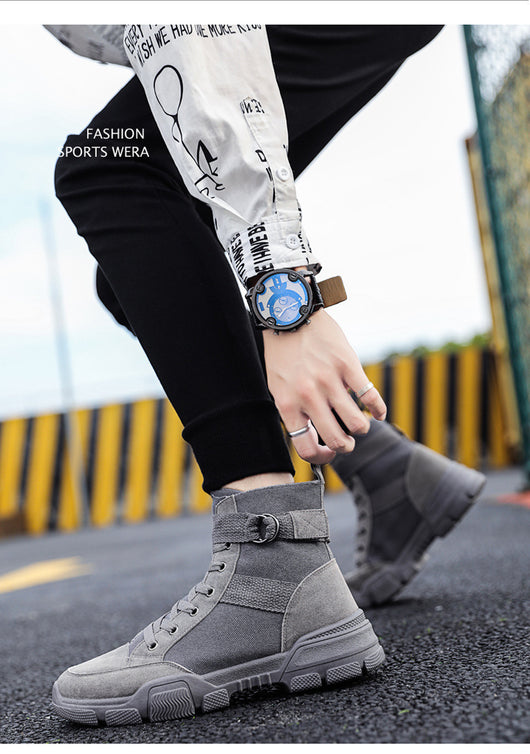 Botas de Trabajo Martin Canvas Altas para Hombre - Image 11